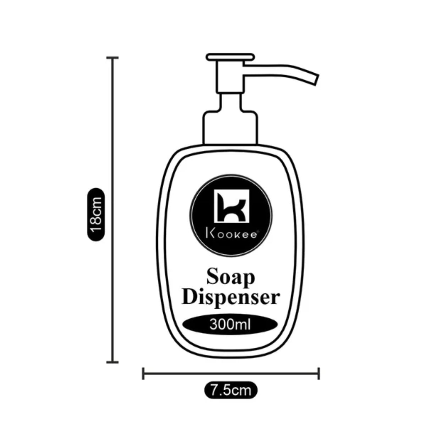 Ceramic Soap Dispenser for handwash for Bathroom, Black/Gold (V-CSD-035)