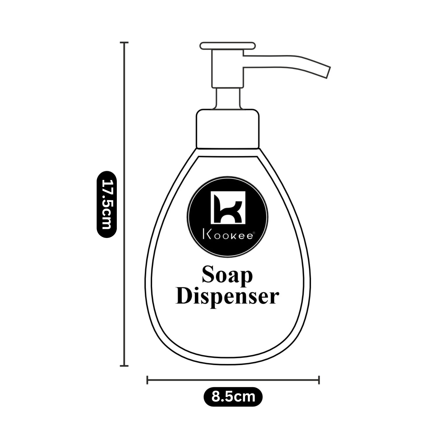 Ceramic Soap Dispenser for handwash for Bathroom, Beige (V-CSD-033)