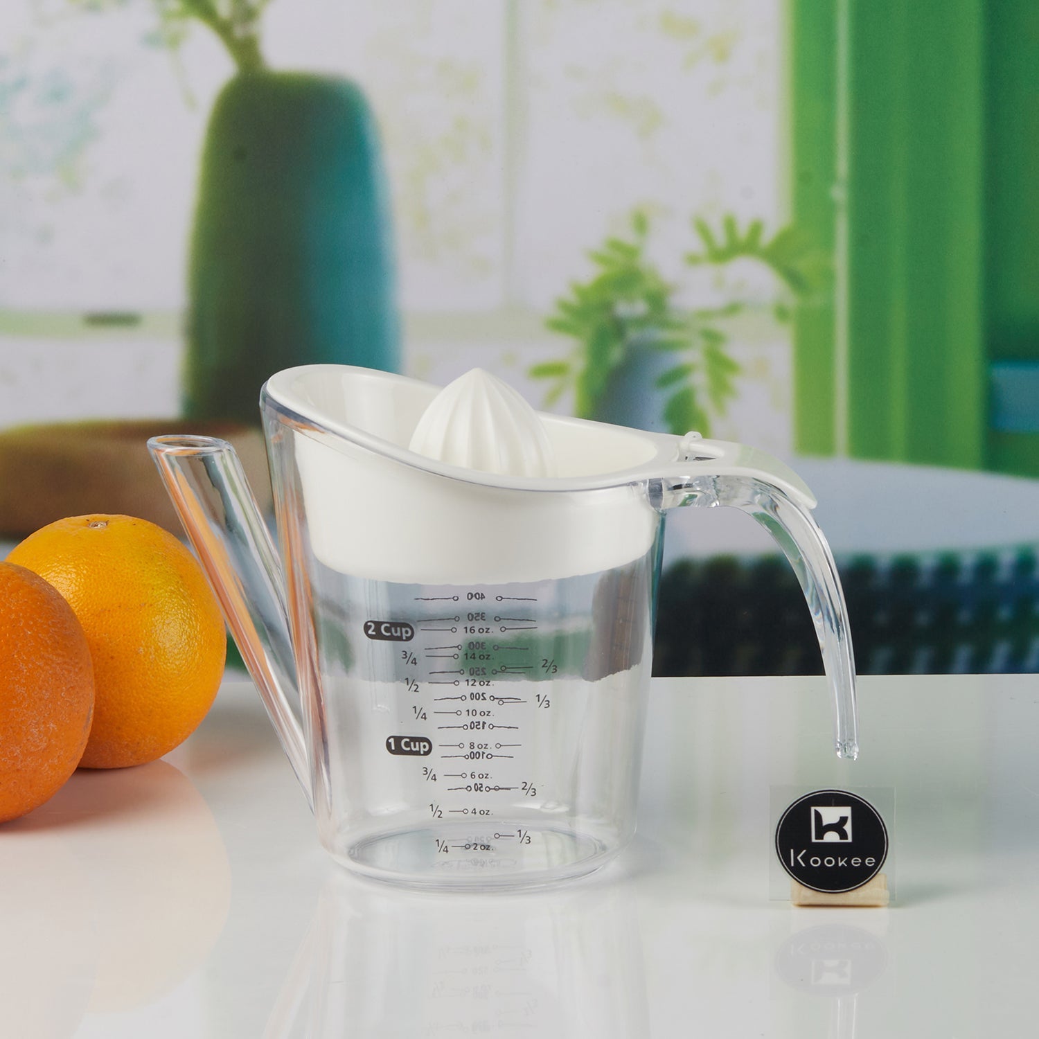 Manual citrus juicer, Orange juicer, Lemon squeezer,White (11345)