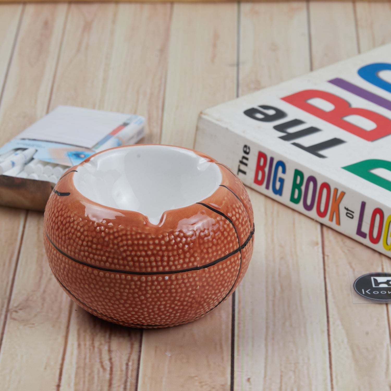 Groovy Ceramic Ashtray for Home & Office, Green (11348)