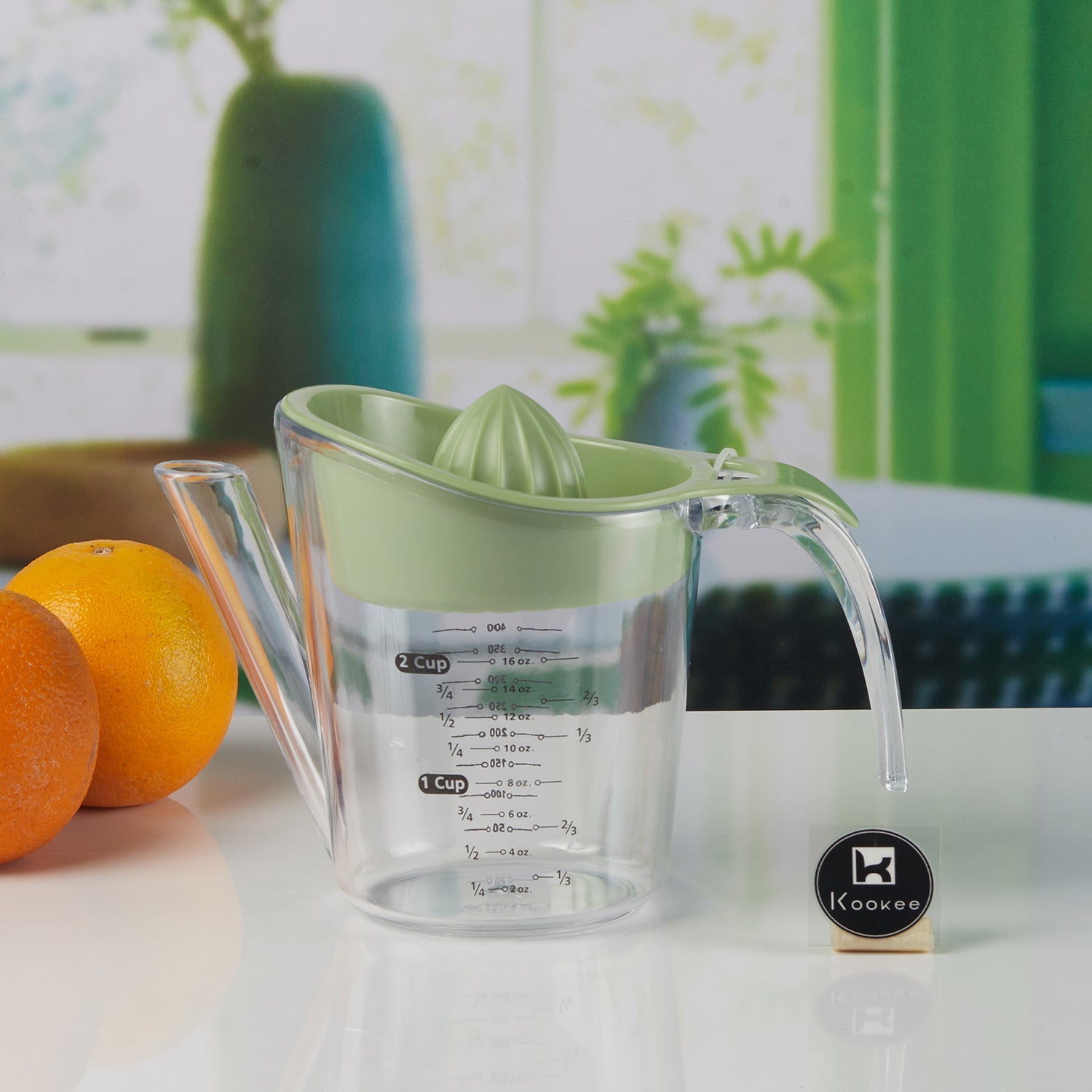 Manual citrus juicer, Orange juicer, Lemon squeezer,White (11345)