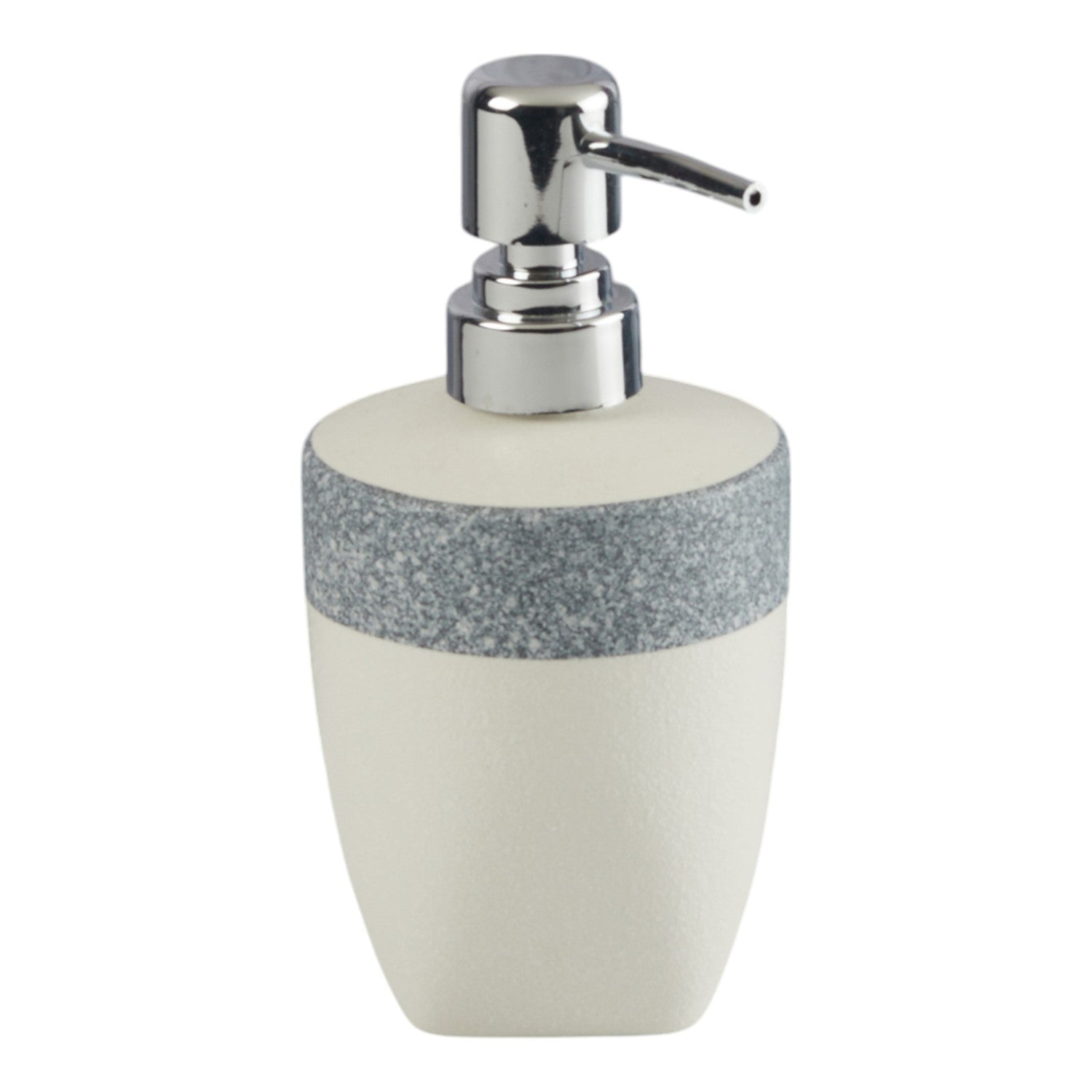 Ceramic Soap Dispenser for handwash for Bathroom, Grey, (Set of 1) (11360)