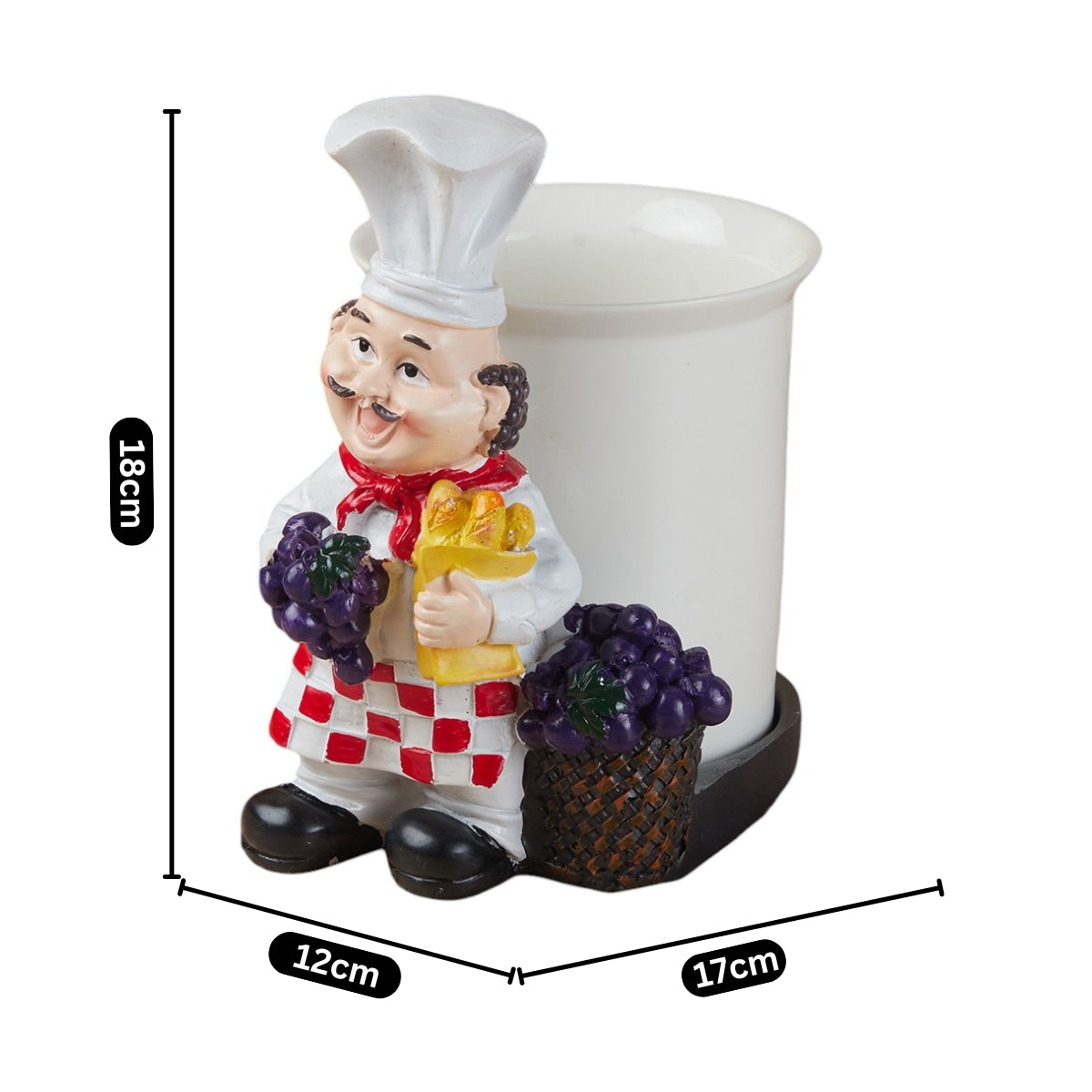 Kookee Spoon Stand, White, ART11365