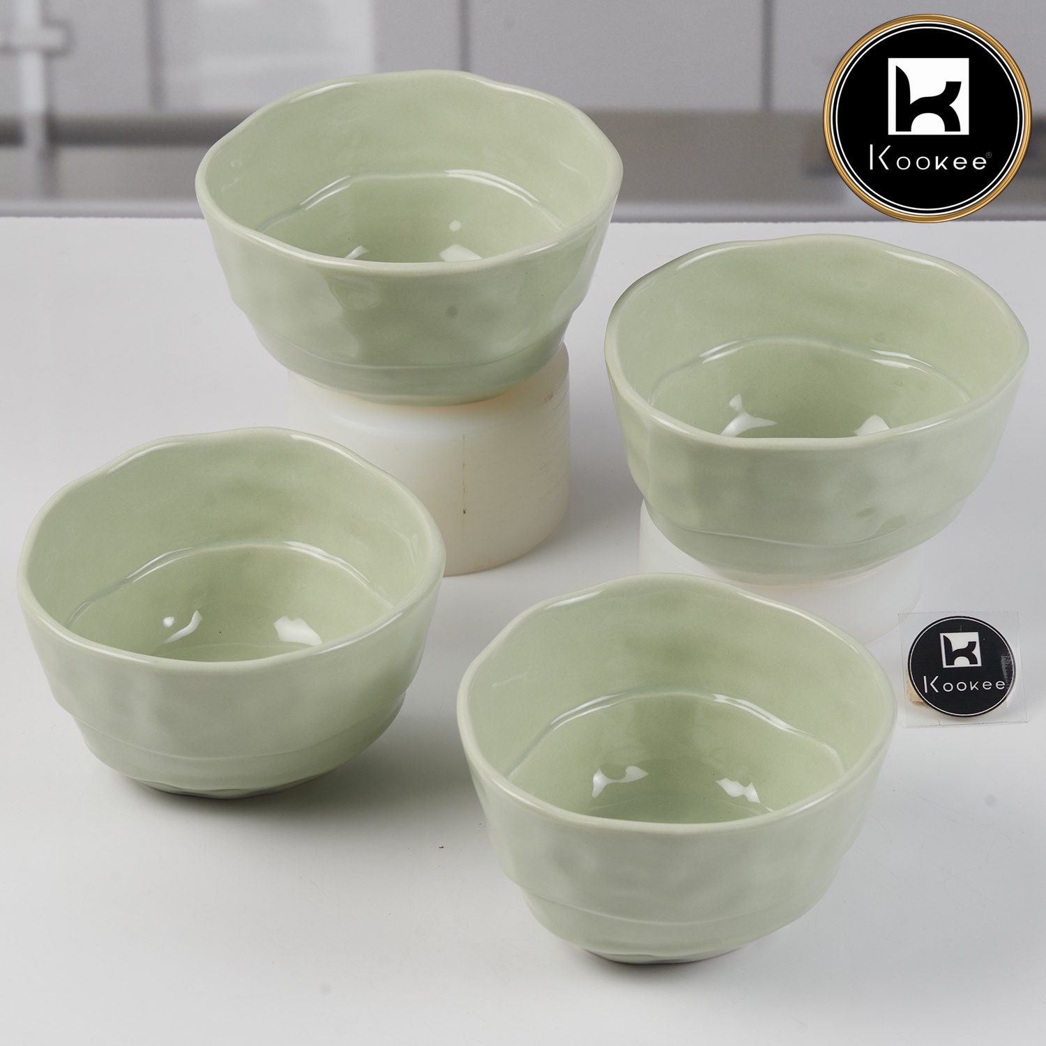 Kookee Bowls, Green, ART11401