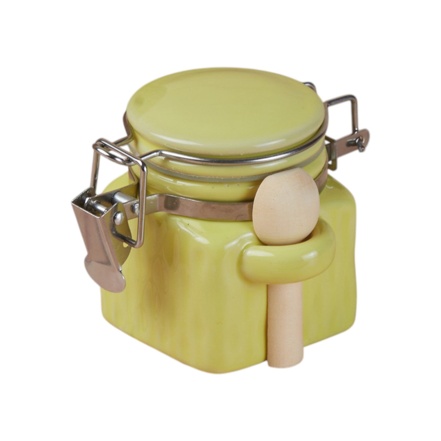 Ceramic Airtight Mini Canister Jar and Container for Kitchen (Pack of 1) (11416)