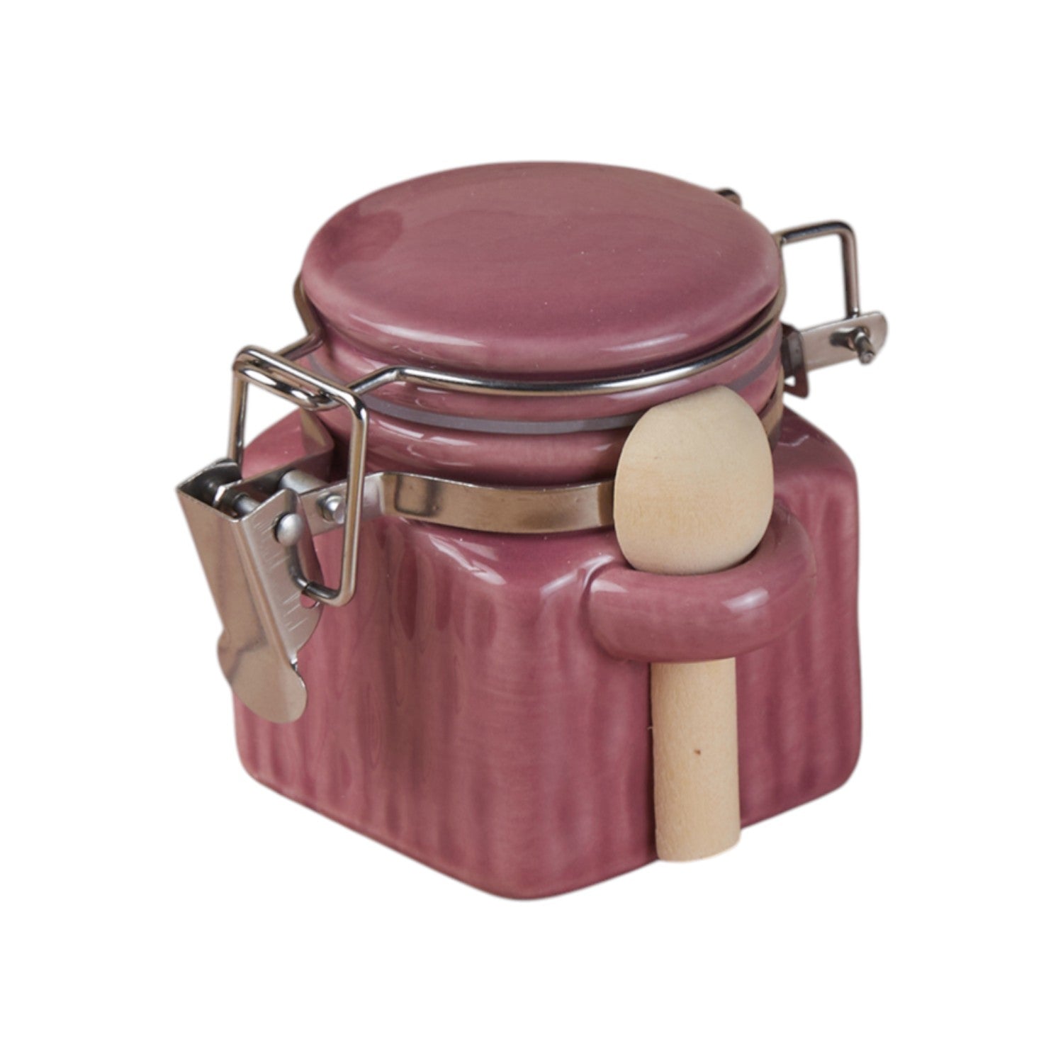 Ceramic Airtight Mini Canister Jar and Container for Kitchen (Pack of 1) (11417)