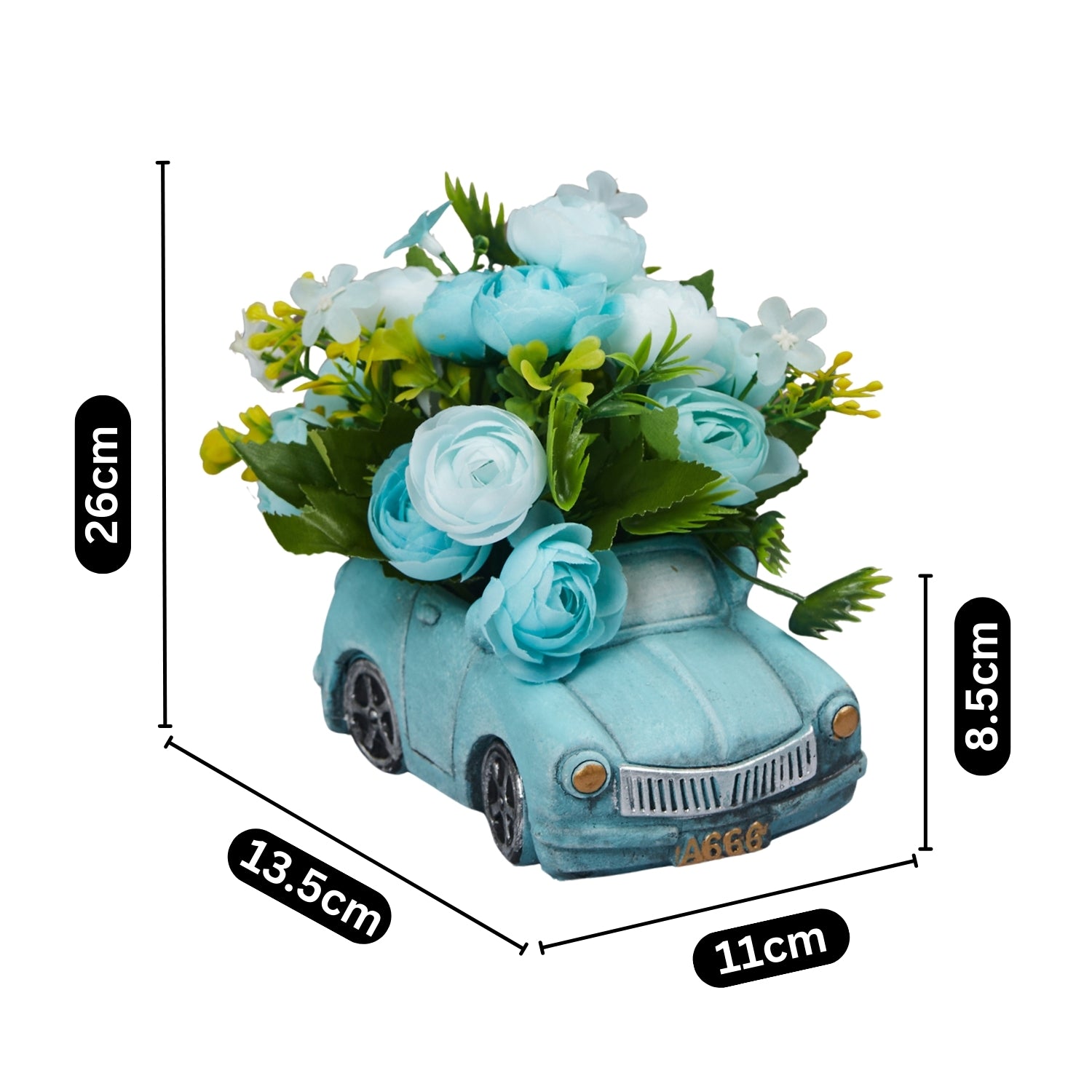 Kookee Artificial Flowers, Blue, ART11452