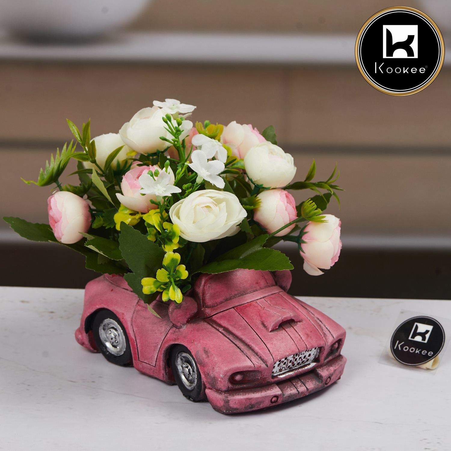 Kookee Artificial Flowers, Pink, ART11454