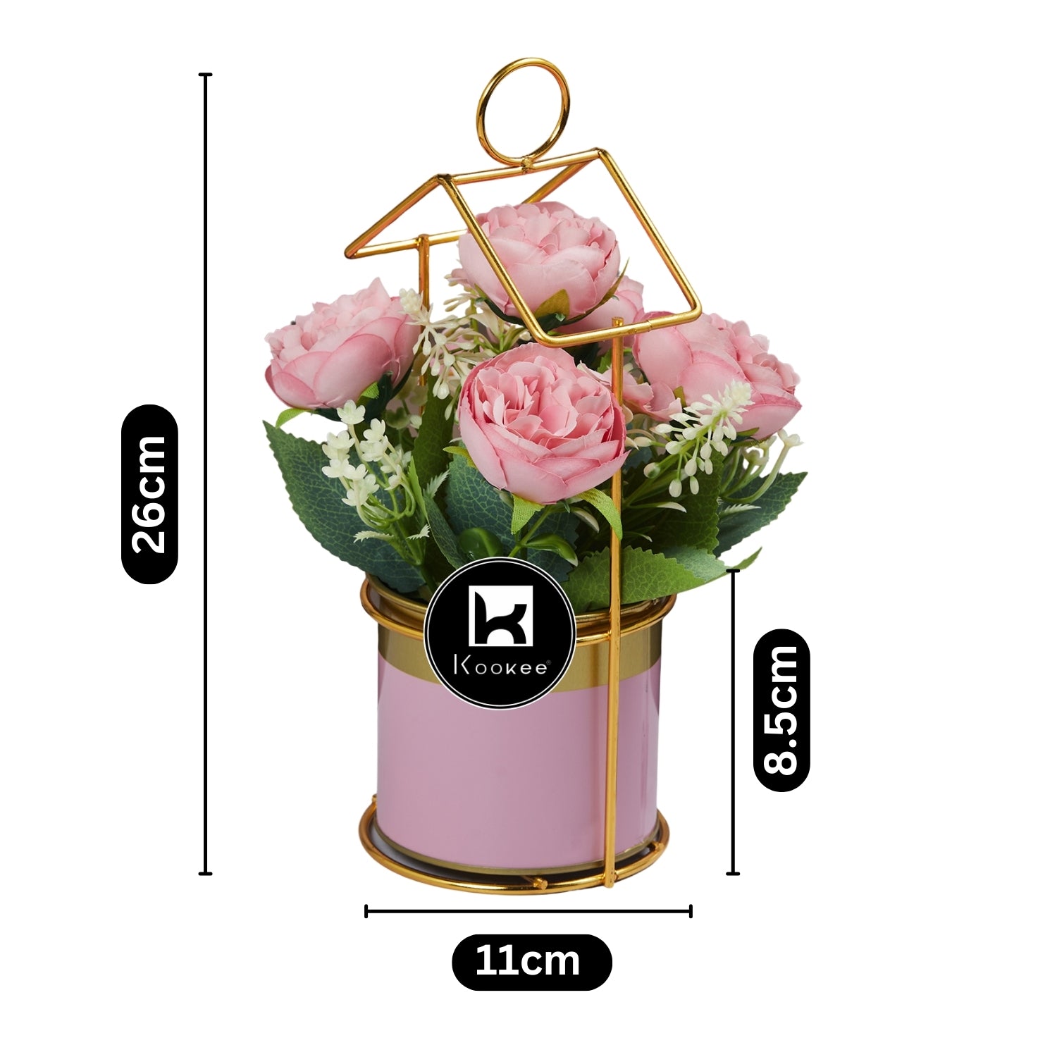 Kookee Artificial Flowers, Pink, ART11462