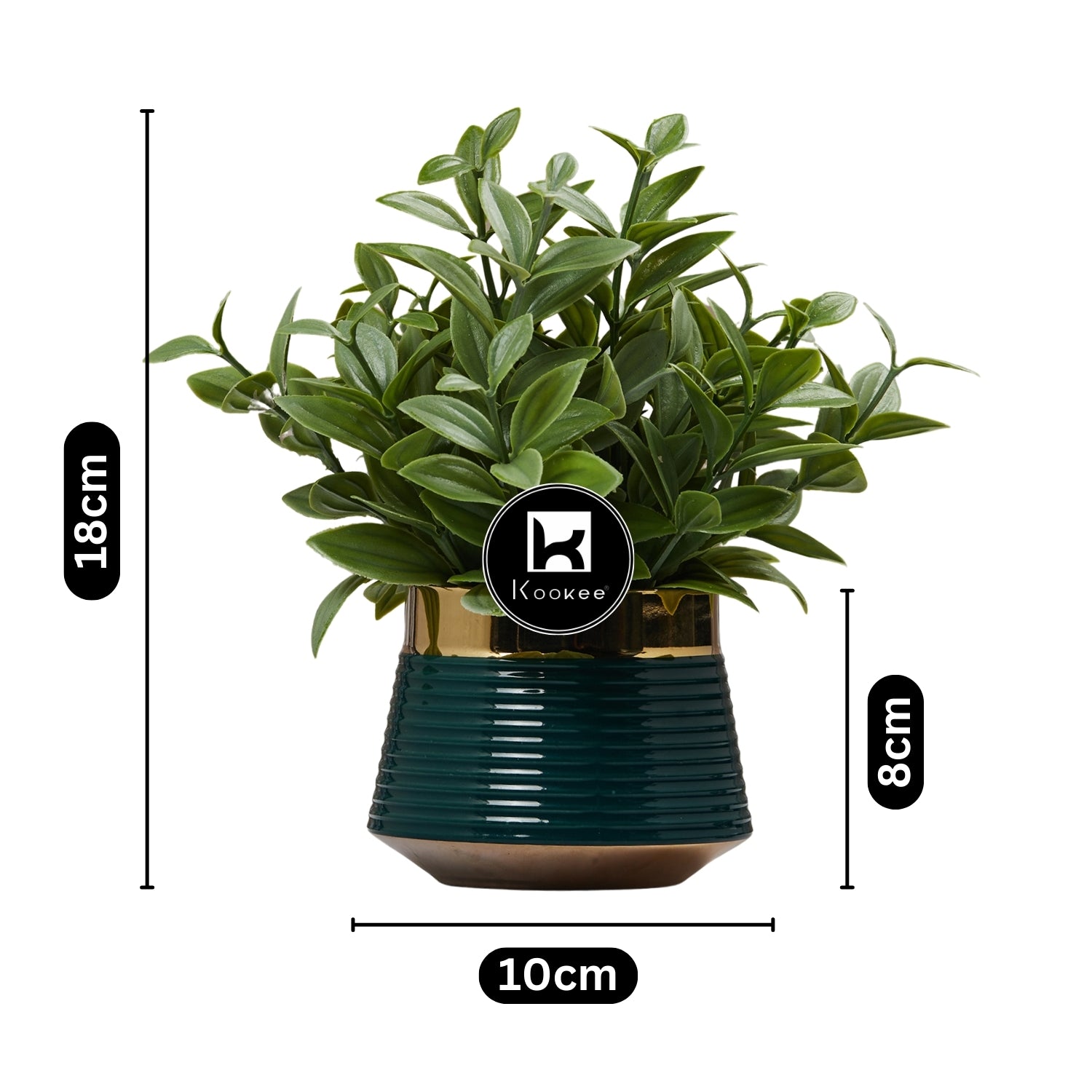 Kookee Artificial Plants, Green, ART11469