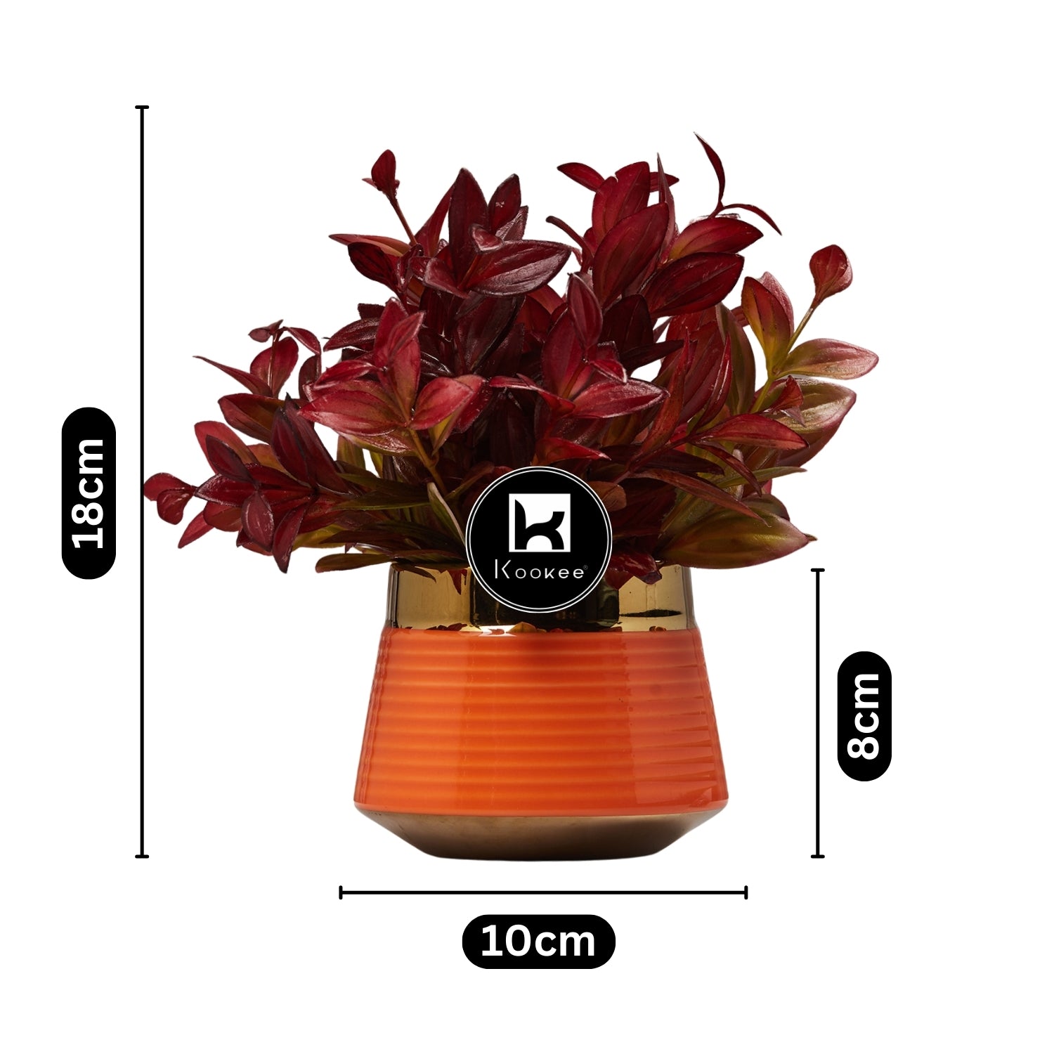Kookee Artificial Plants, Orange, ART11472