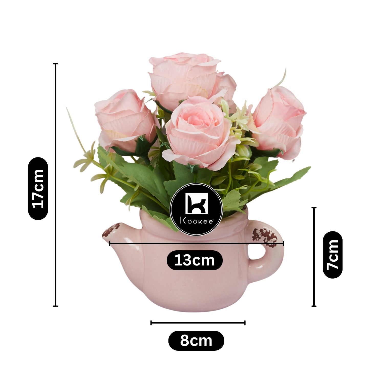 Kookee Artificial Flowers, Pink, ART11474