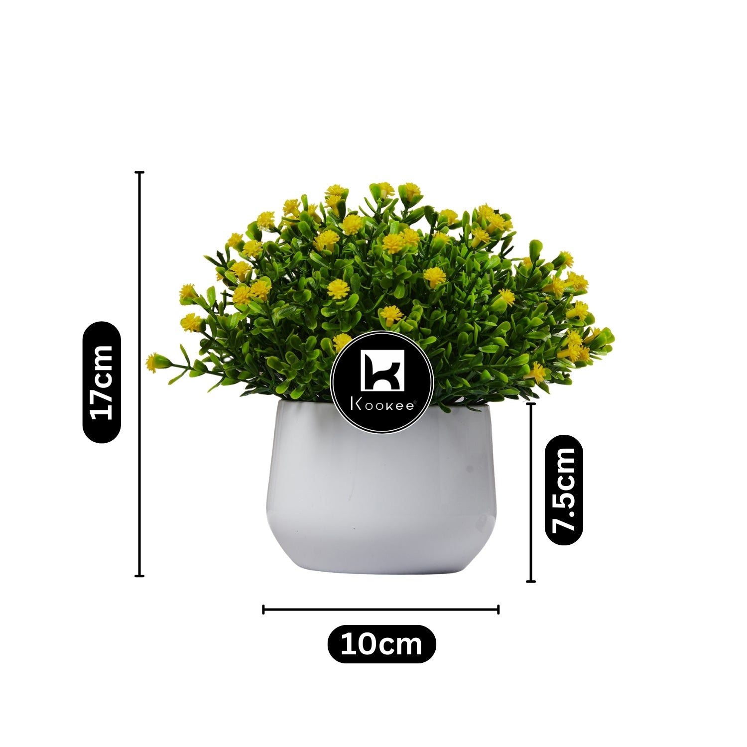 Kookee Artificial Plants, White, ART11480