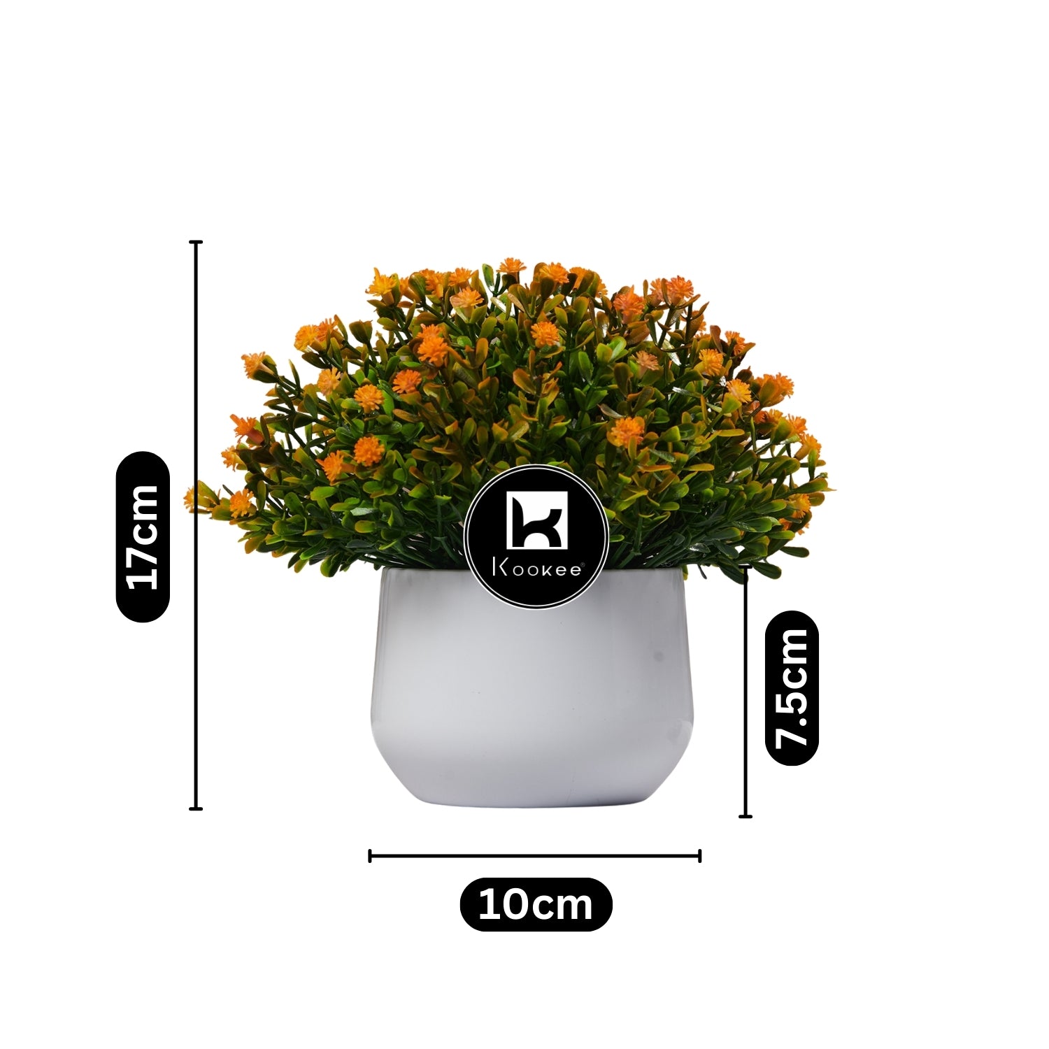 Kookee Artificial Plants, White, ART11481