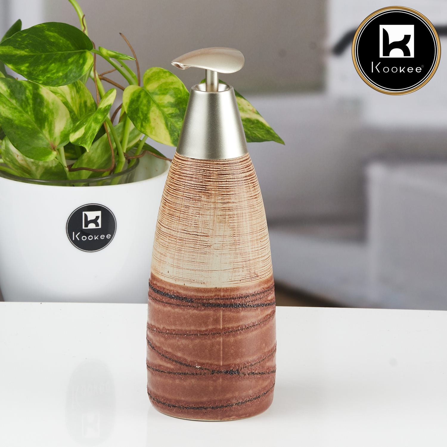 Kookee Ceramic Soap Dispensers, Multi, ART11492