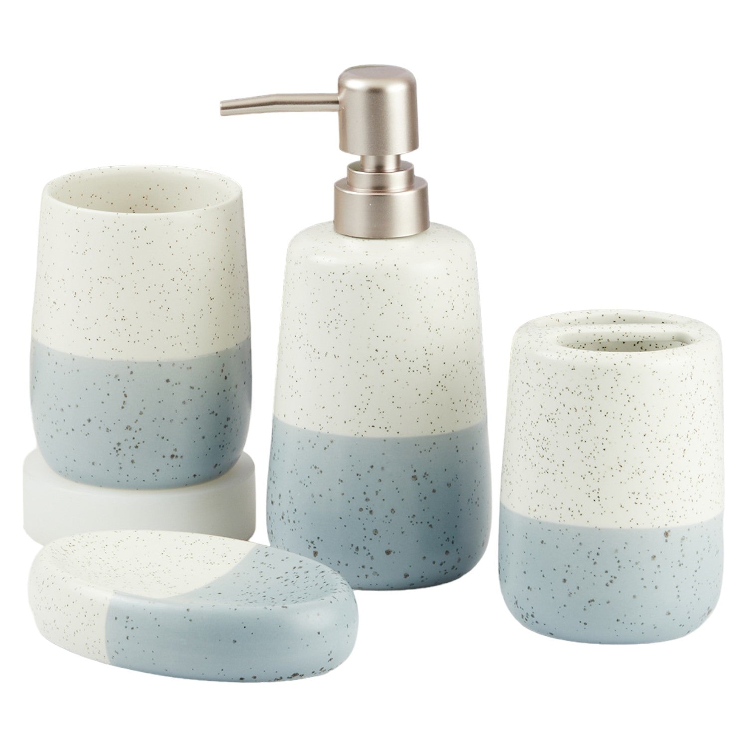 Kookee Ceramic Bathroom Sets, White, ART11501
