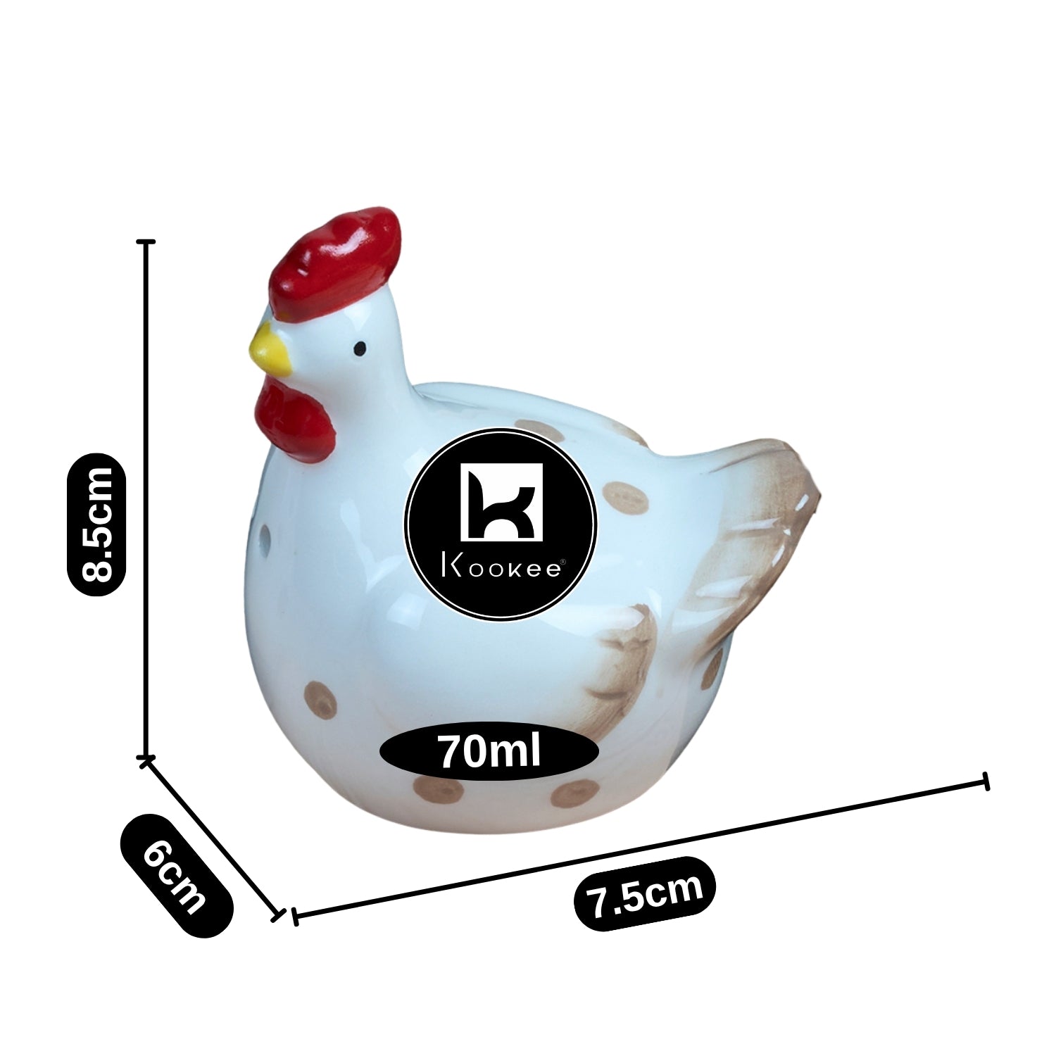 Kookee Salt and Pepper Sets, White, ART11577