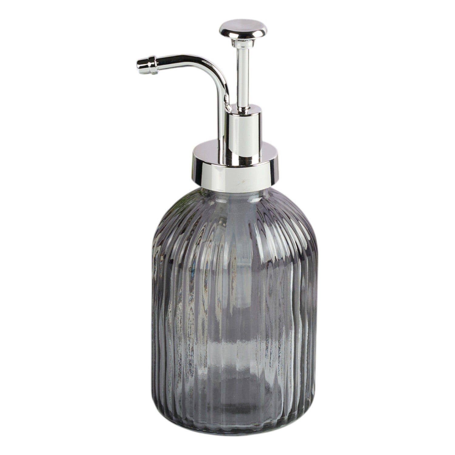 Glass Soap Dispenser for handwash, Grey (Set of 1) (11581)