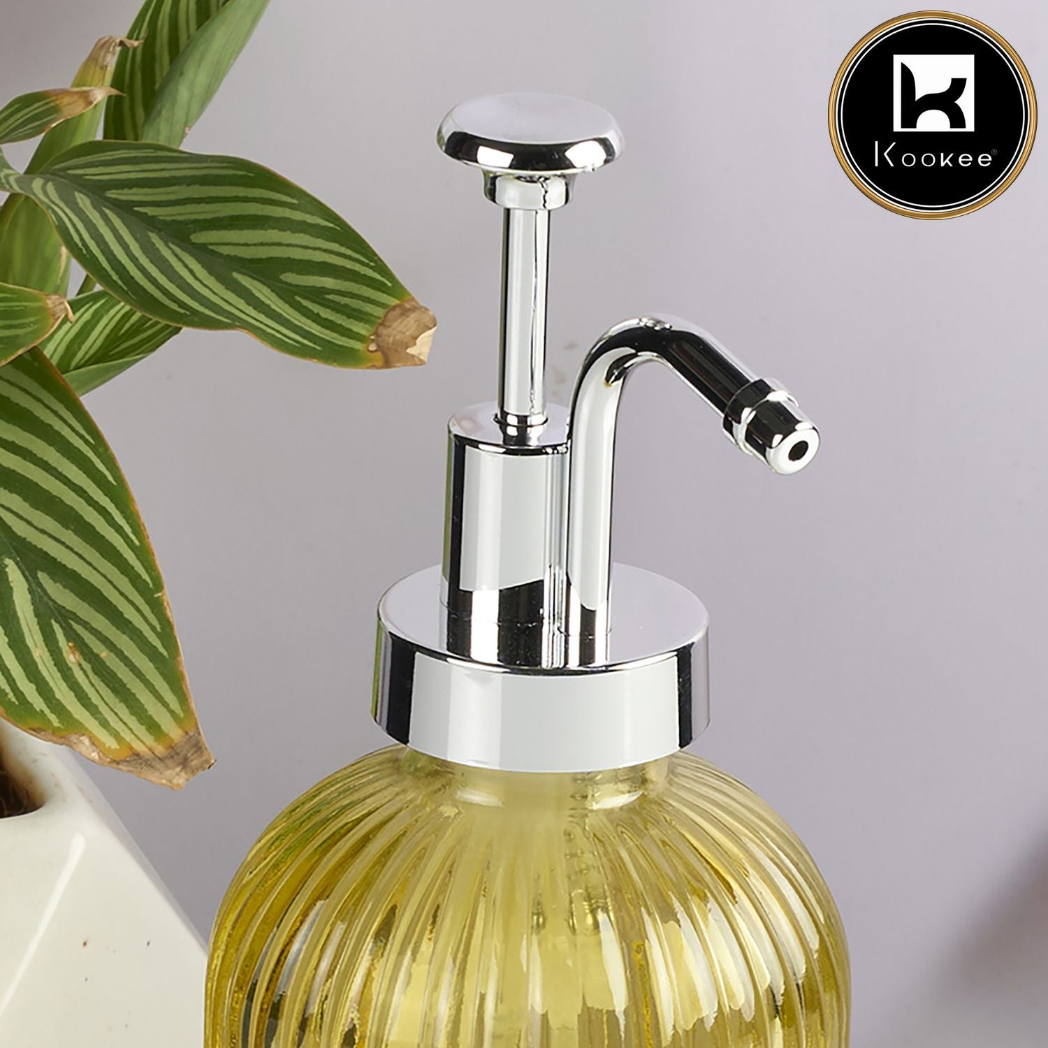 Kookee Glass Soap Dispensers, Yellow, ART11582