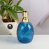 Glass Soap Dispenser for handwash, Blue (Set of 1) (11589)