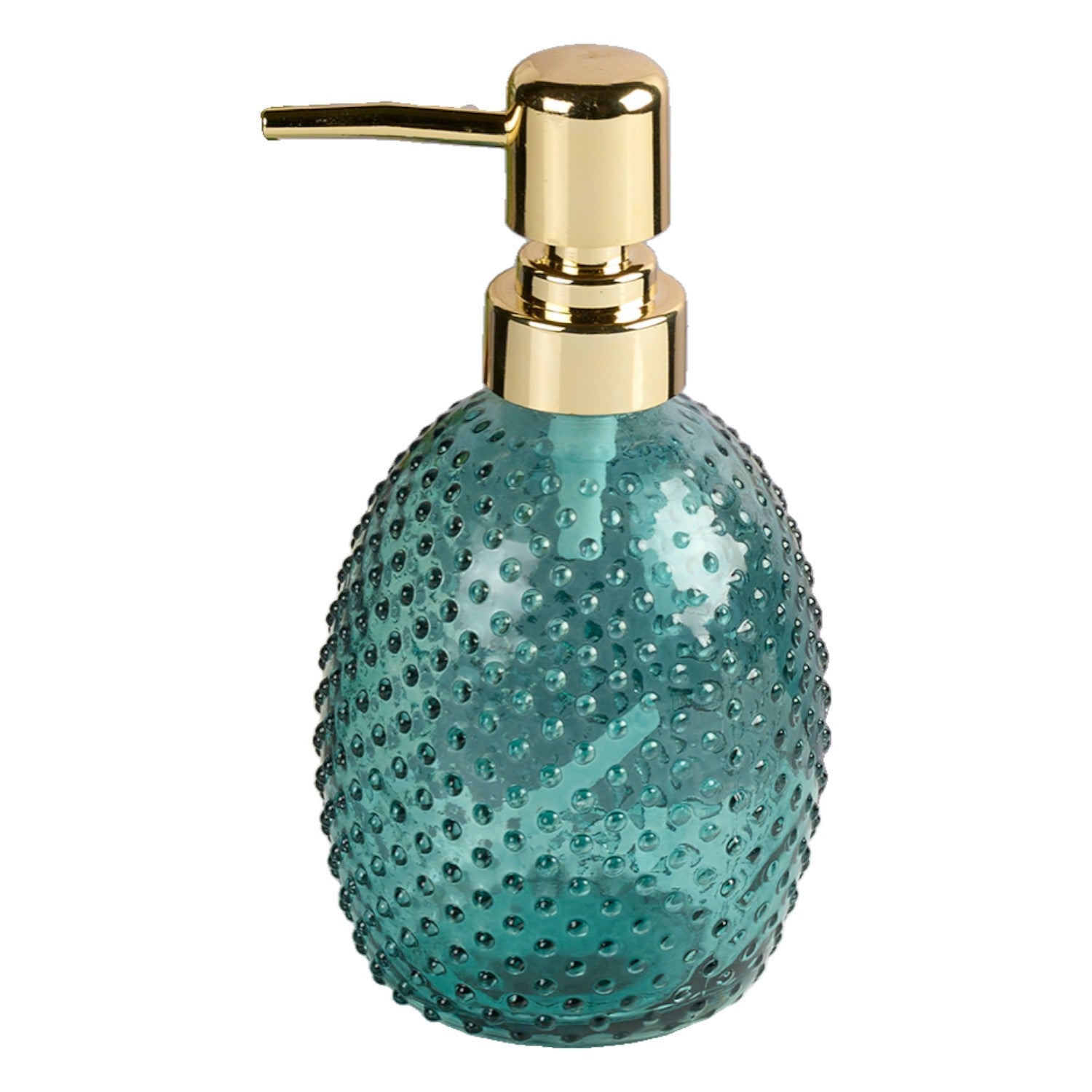 Glass Soap Dispenser for handwash, Green (Set of 1) (11590)