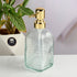 Glass Soap Dispenser for handwash for Bathroom, Transparent (Set of 1) (11591)