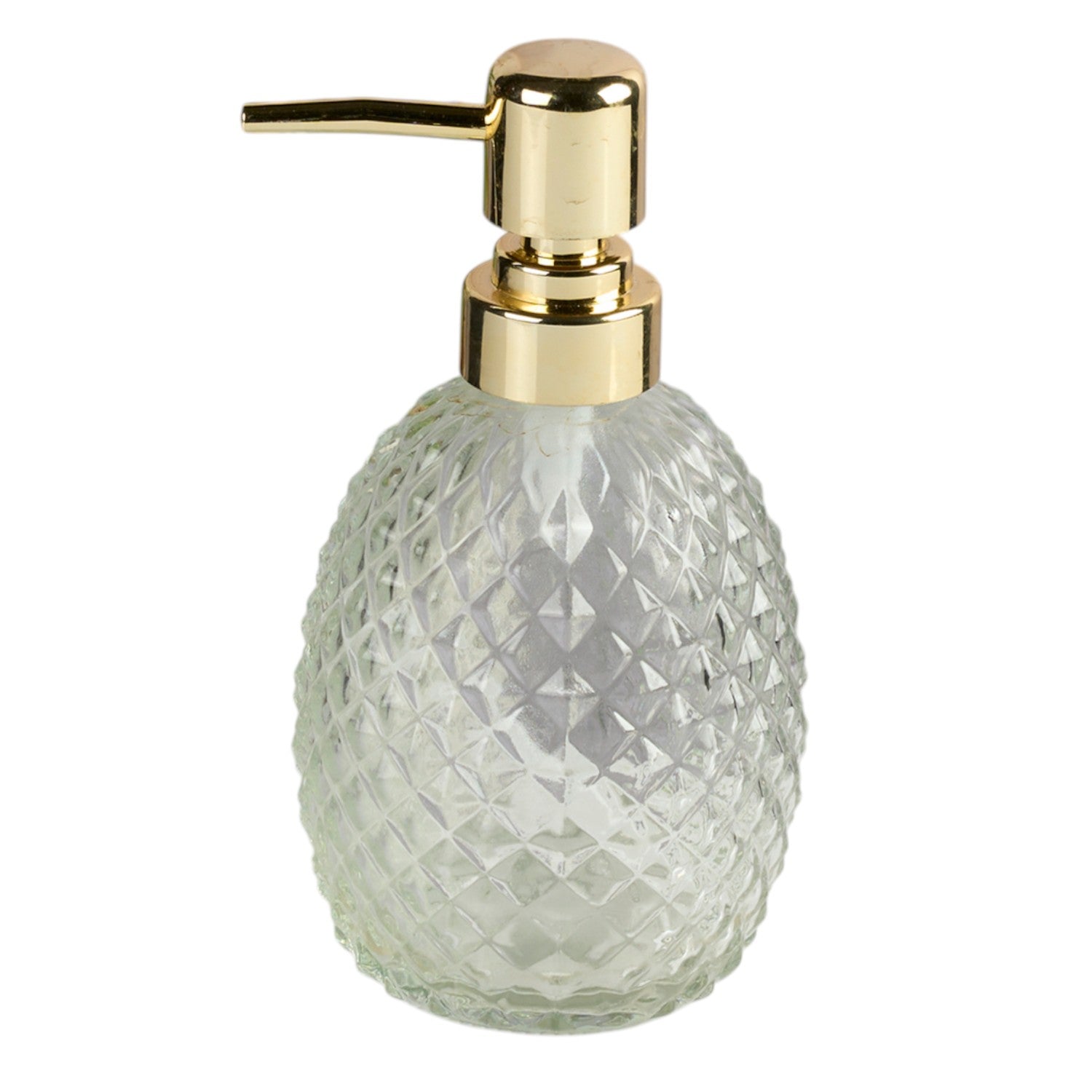 Glass Soap Dispenser for handwash for Bathroom, Transparent (V-GSD-001-2)