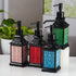 Ceramic Soap Dispenser for handwash for Bathroom, Multicolor, (Set of 4) (11618)