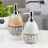 Ceramic Soap Dispenser for handwash for Bathroom, Multicolor, (Set of 2) (11631)