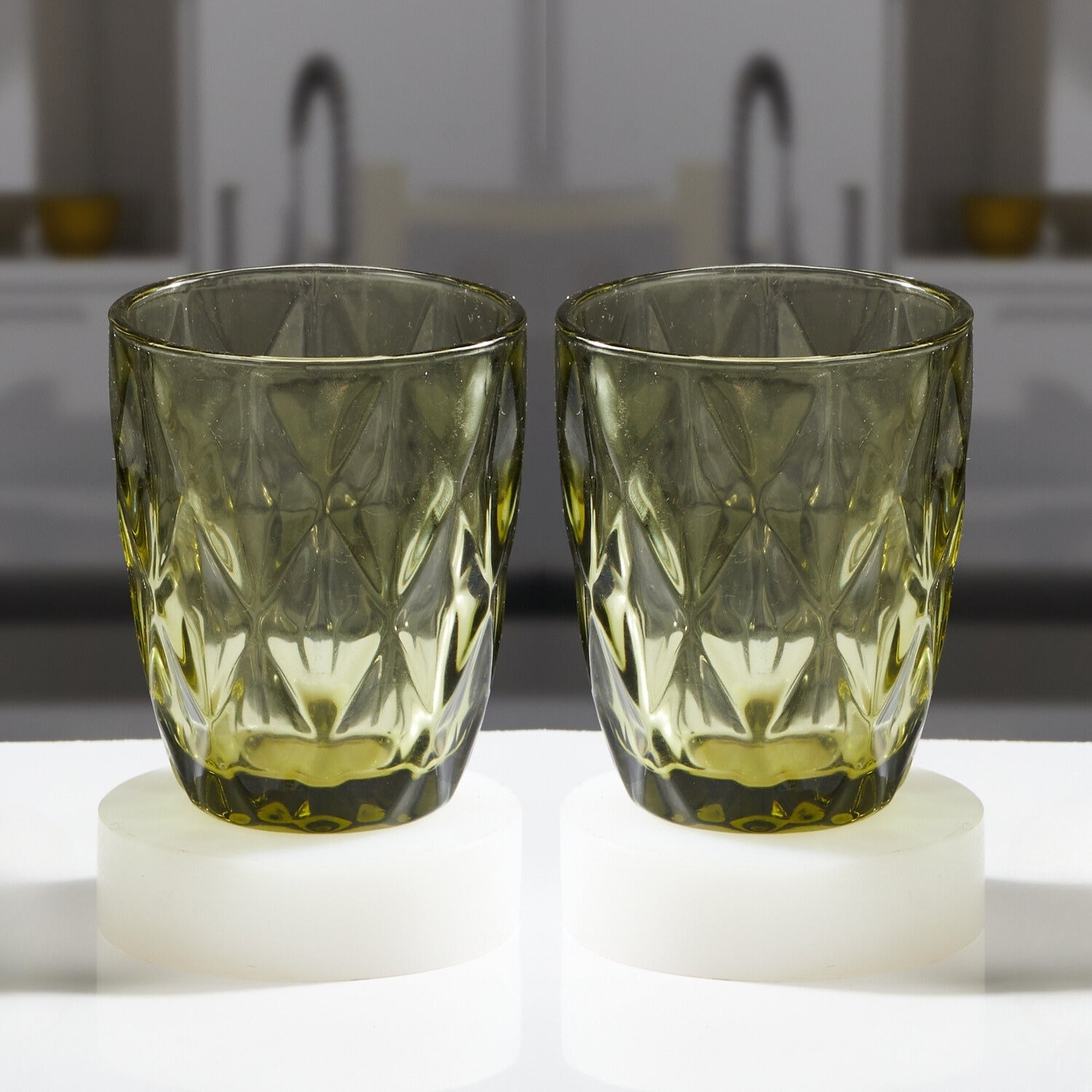 Kookee Water & Juice Glasses, Green, ART11652