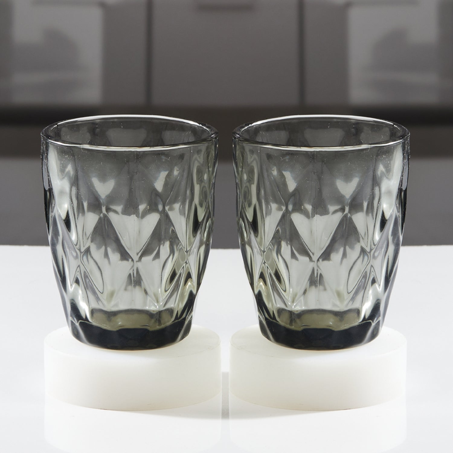 Kookee Water & Juice Glasses, Grey, ART11653