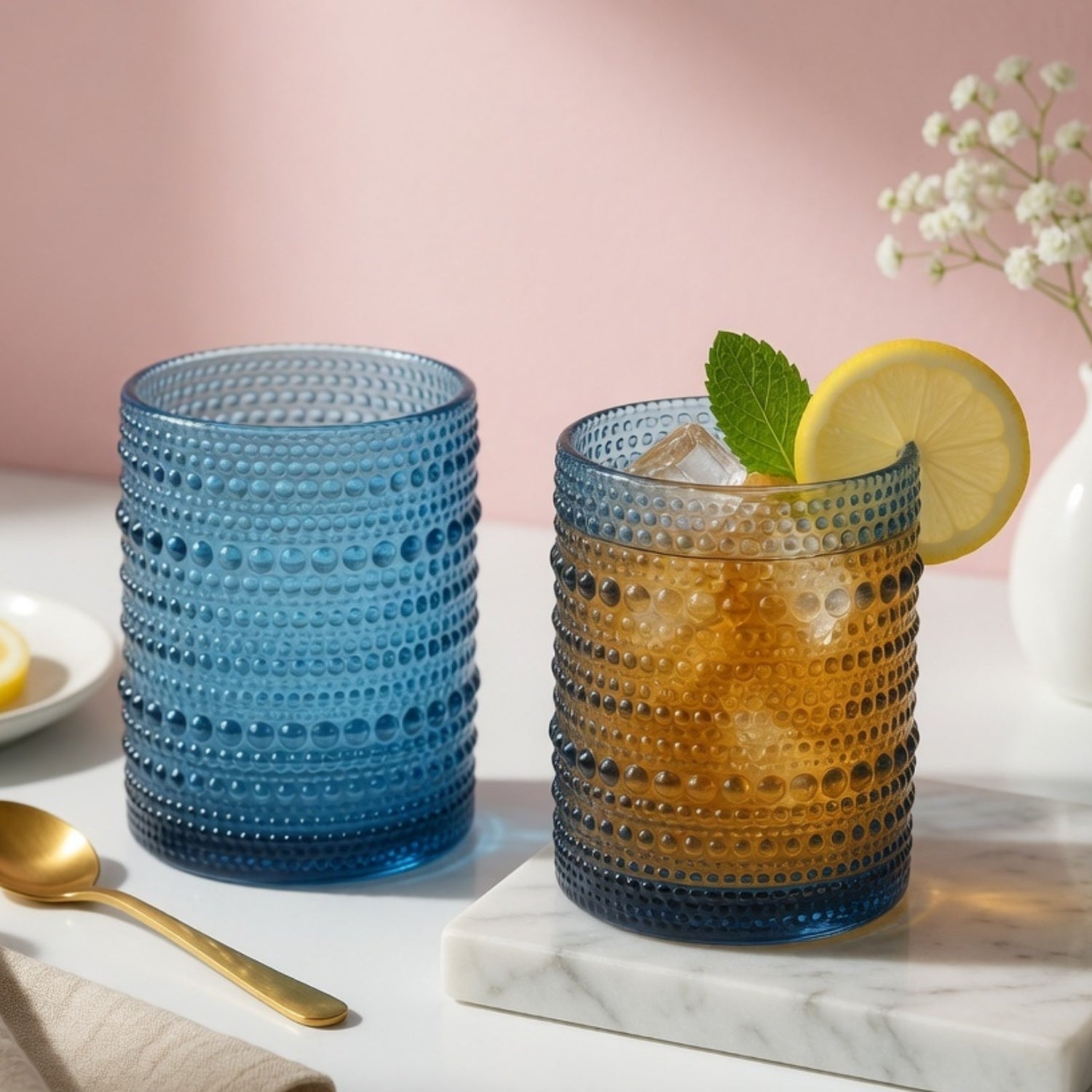 Whiskey Glasses, Blue, ART11666
