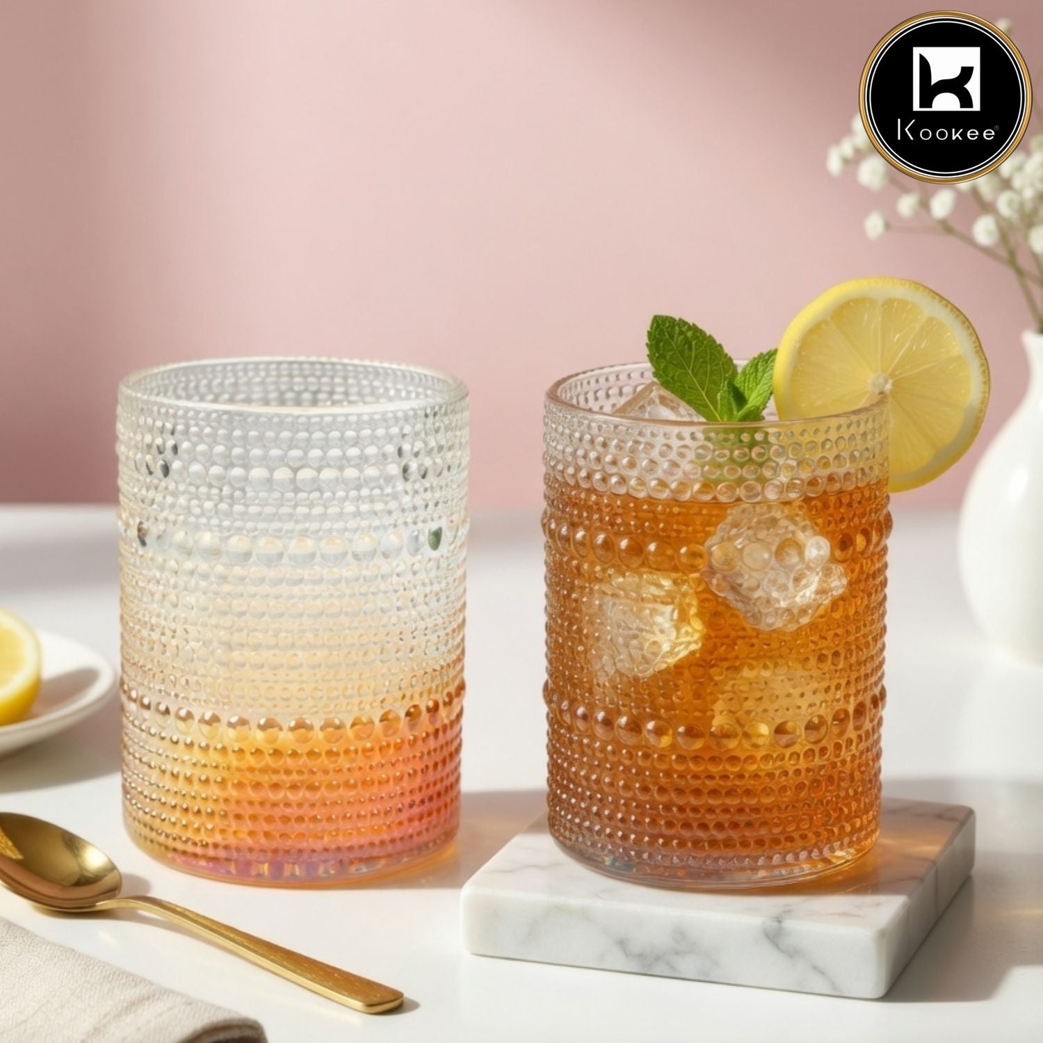 Kookee Whiskey Glasses, Transparent, ART11671
