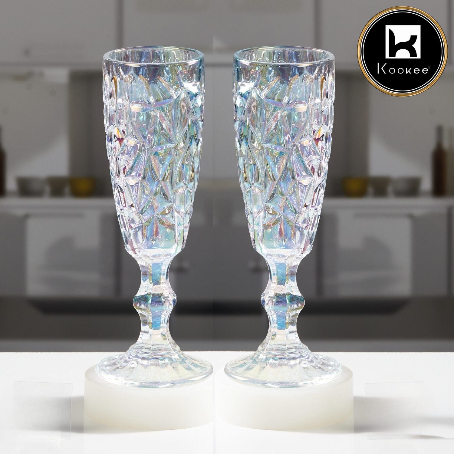 Kookee Wine Glasses, Transparent, ART11684