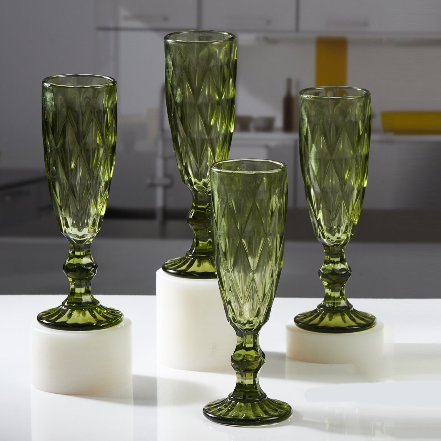 Wine Glasses, Green, ART11706