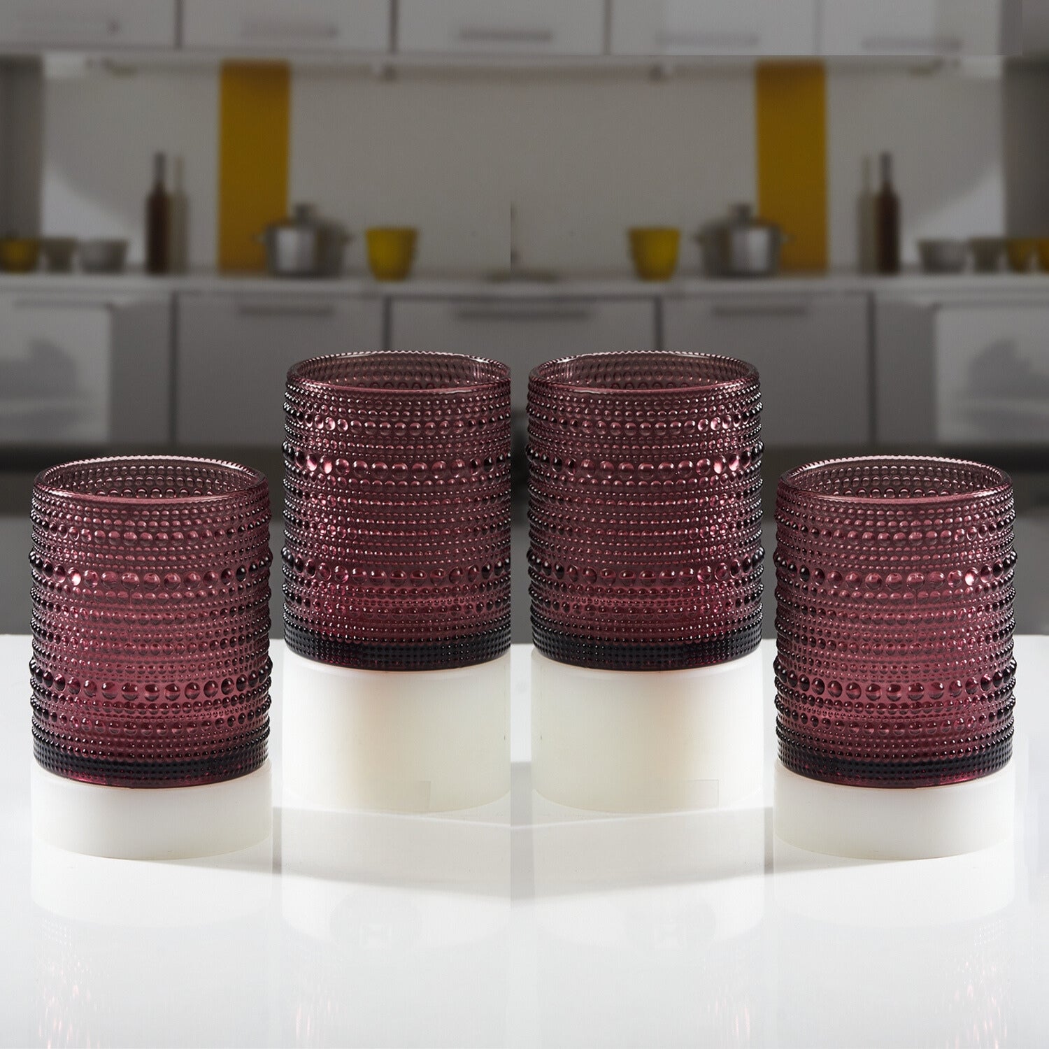 Kookee Whiskey Glasses, Maroon, ART11713