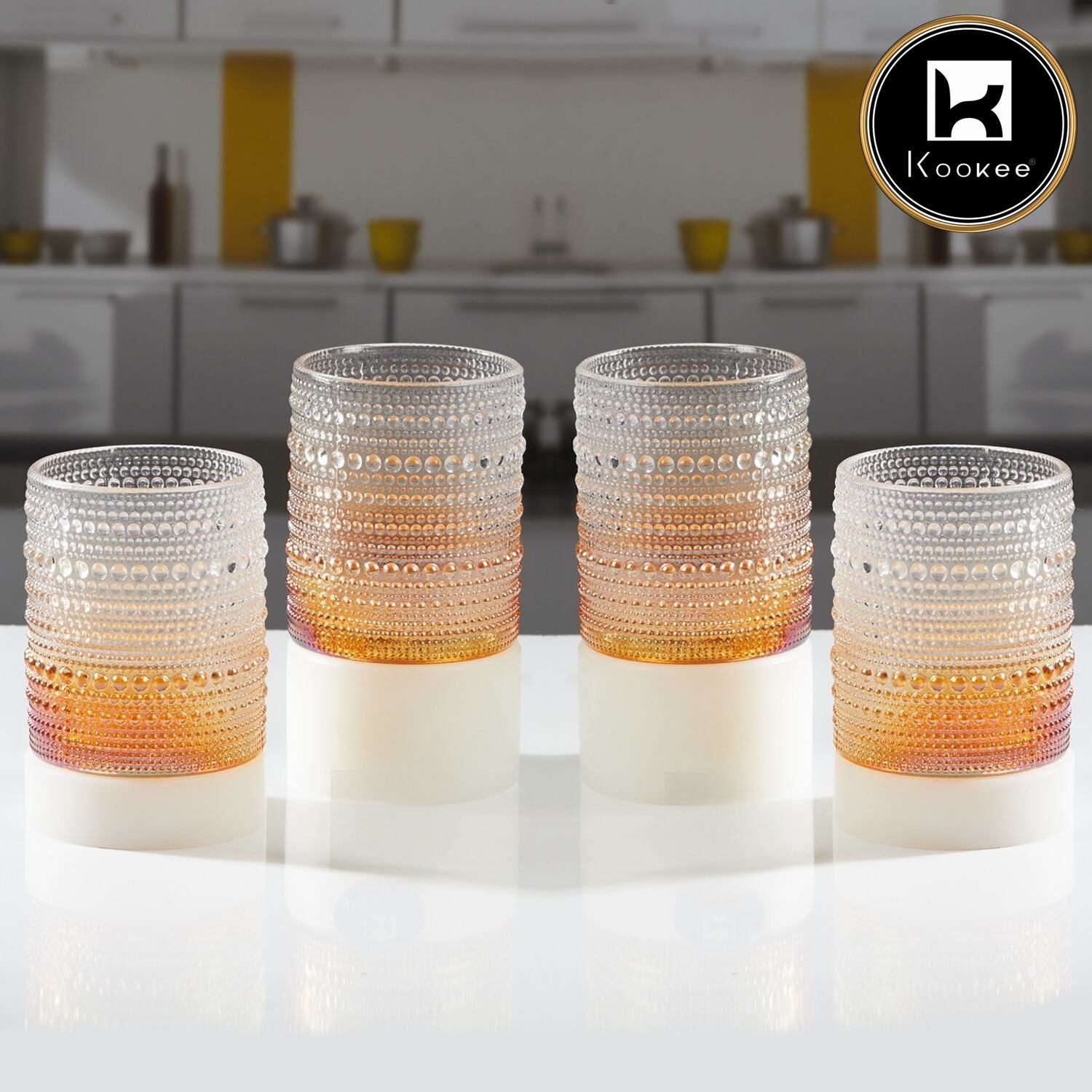 Kookee Whiskey Glasses, Transparent, ART11717