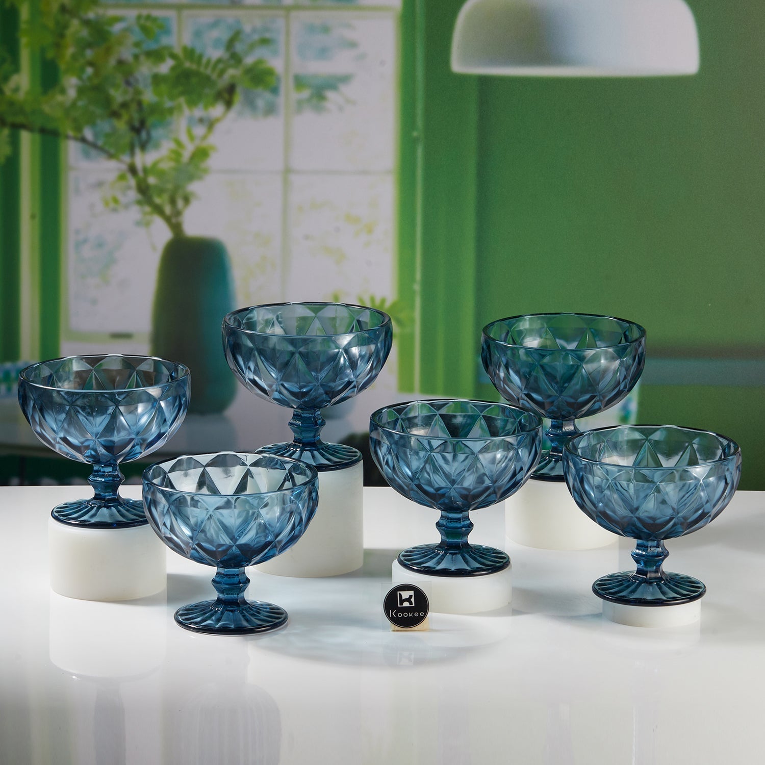 Crystal Glass Ice Cream Bowls (300 ml) (Set of 6) (11755)