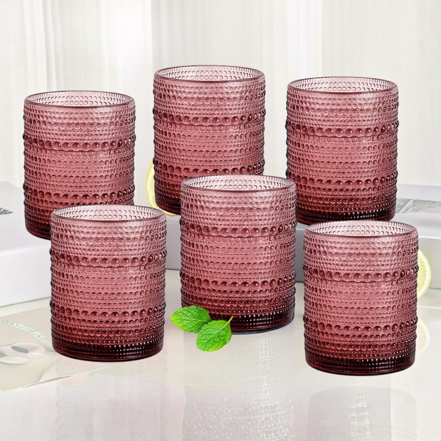 Whiskey Glasses, Maroon, ART11759