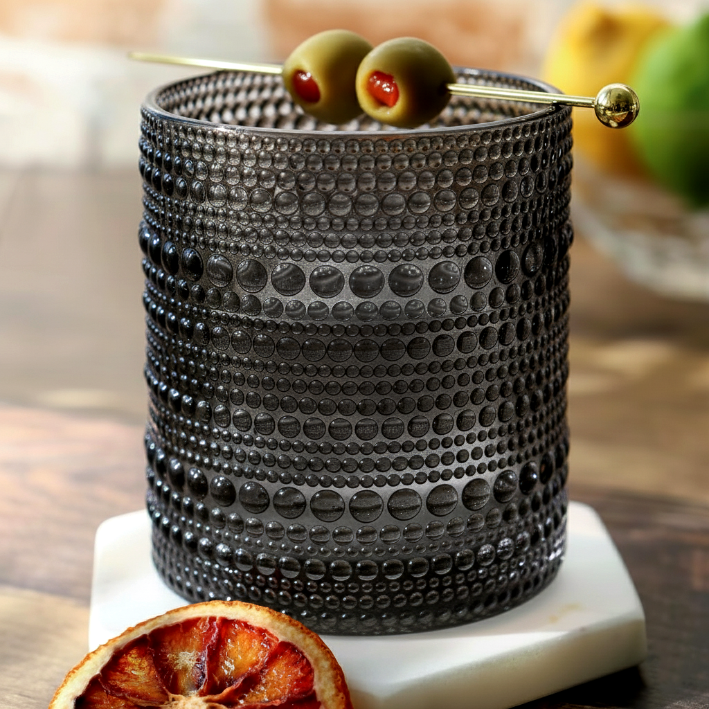 Jupiter Vintage Hobnail Old Fashioned Bubble Glasses (Set of 6) (11760)