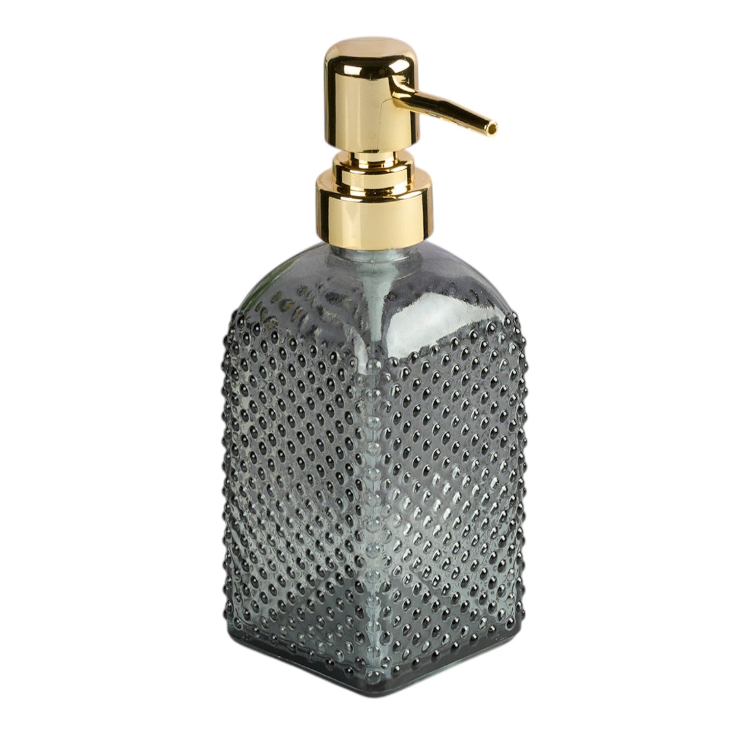 Glass Soap Dispenser for handwash, Grey (Set of 1) (11907)
