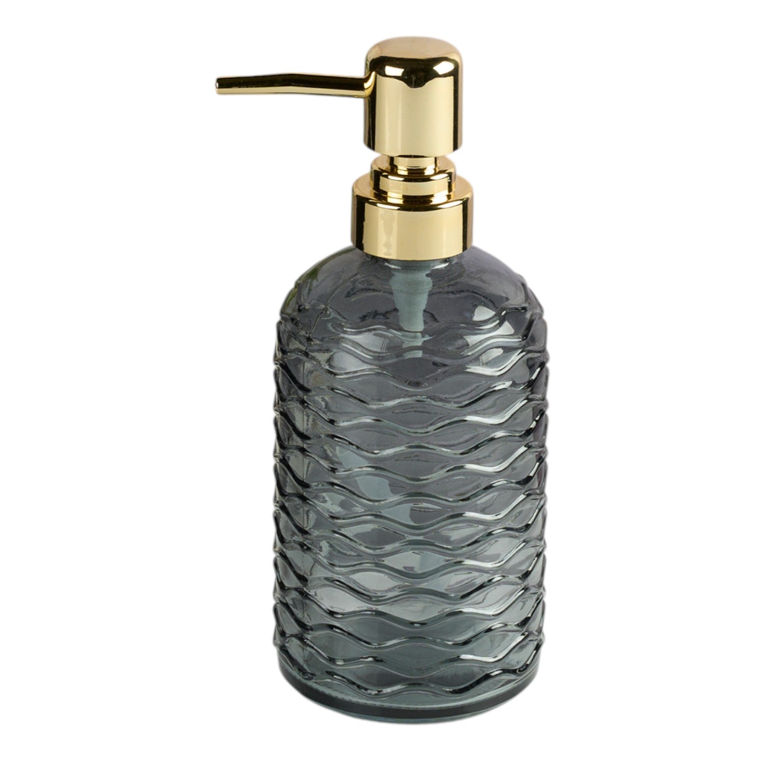 Glass Soap Dispenser for handwash, Grey (Set of 1) (11910)