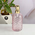 Glass Soap Dispenser for handwash, Pink (Set of 1) (11911)
