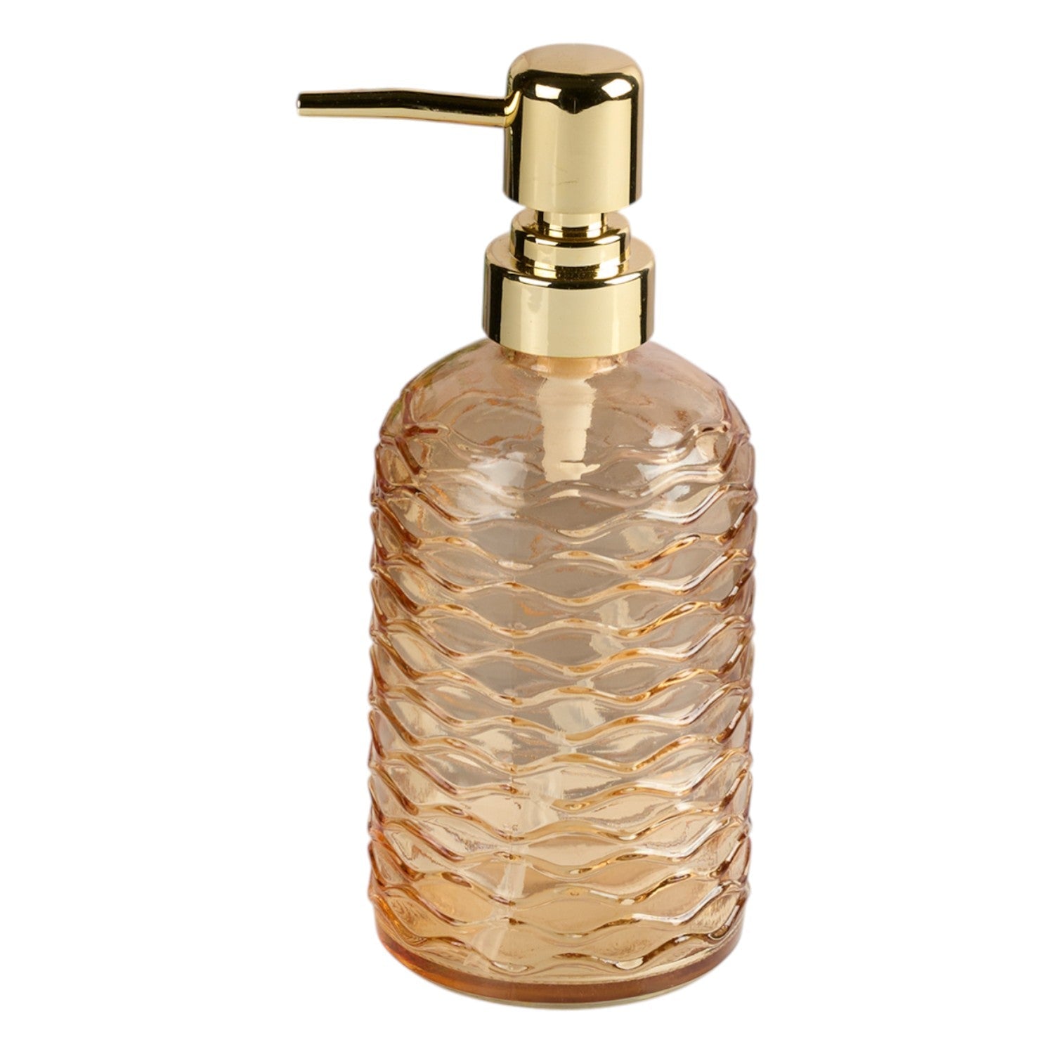 Glass Soap Dispenser for handwash, Orange (Set of 1) (11912)