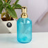 Glass Soap Dispenser for handwash, Blue (Set of 1) (11915)