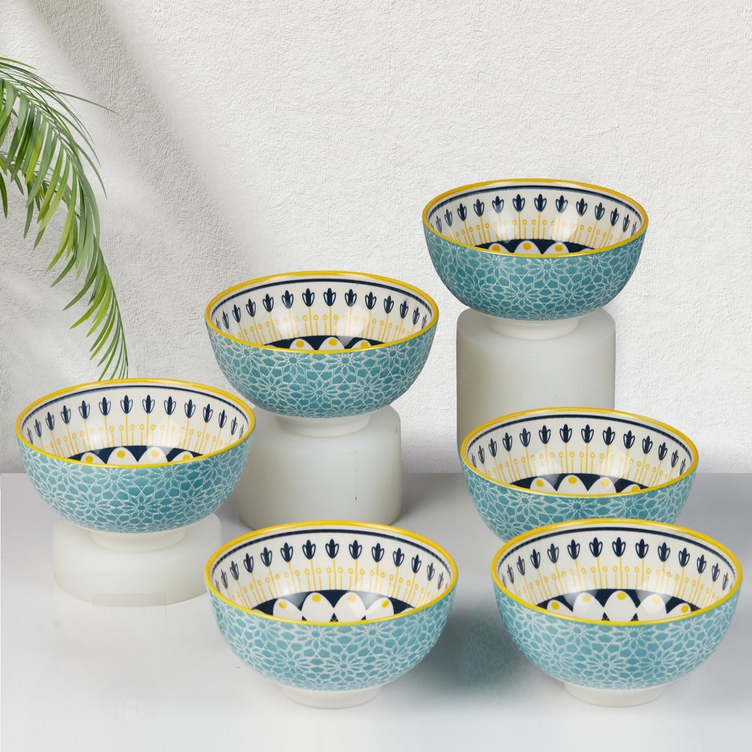 Ceramic Soup Bowls, Cereal Bowl For Kitchen (11963) (Set of 6)