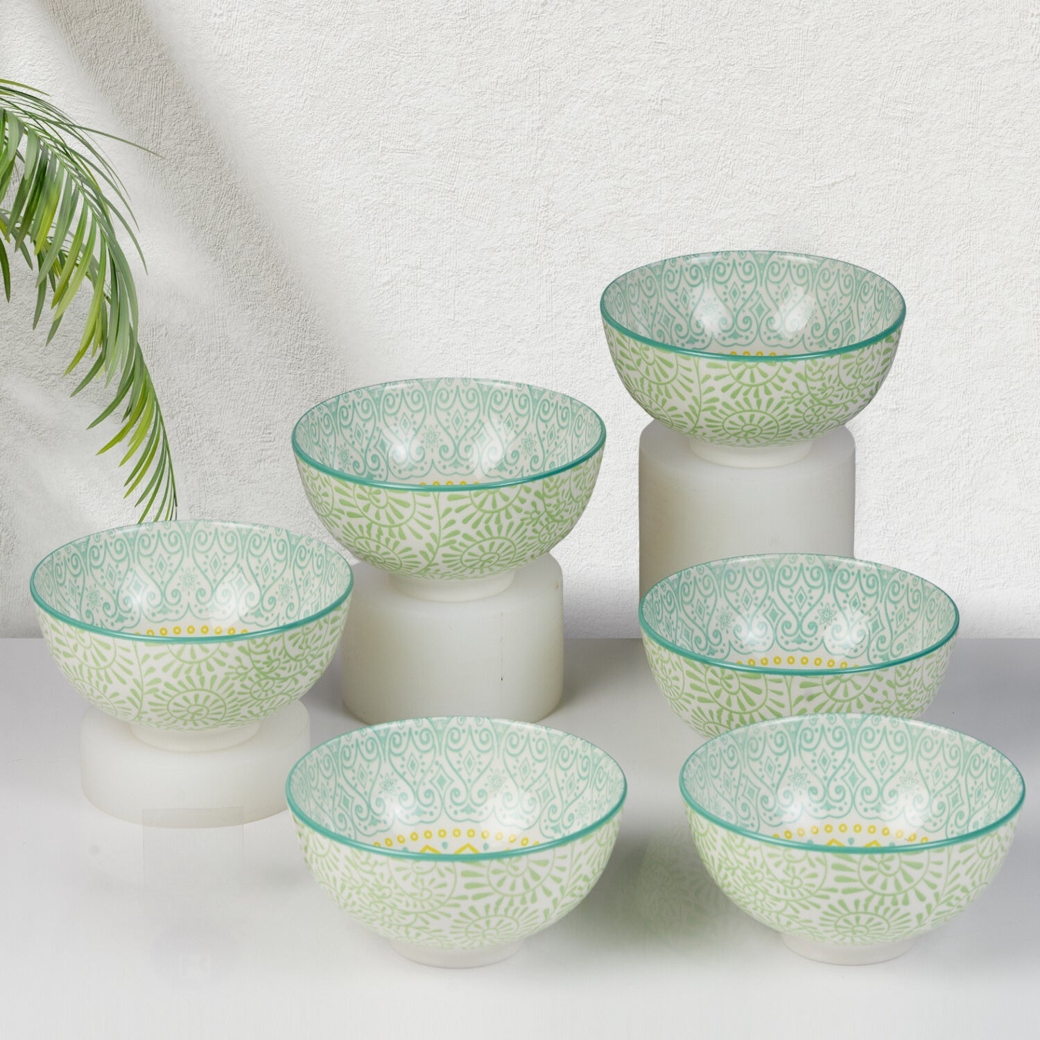 Ceramic Soup Bowls, Cereal Bowl For Kitchen (11965) (Set of 6)