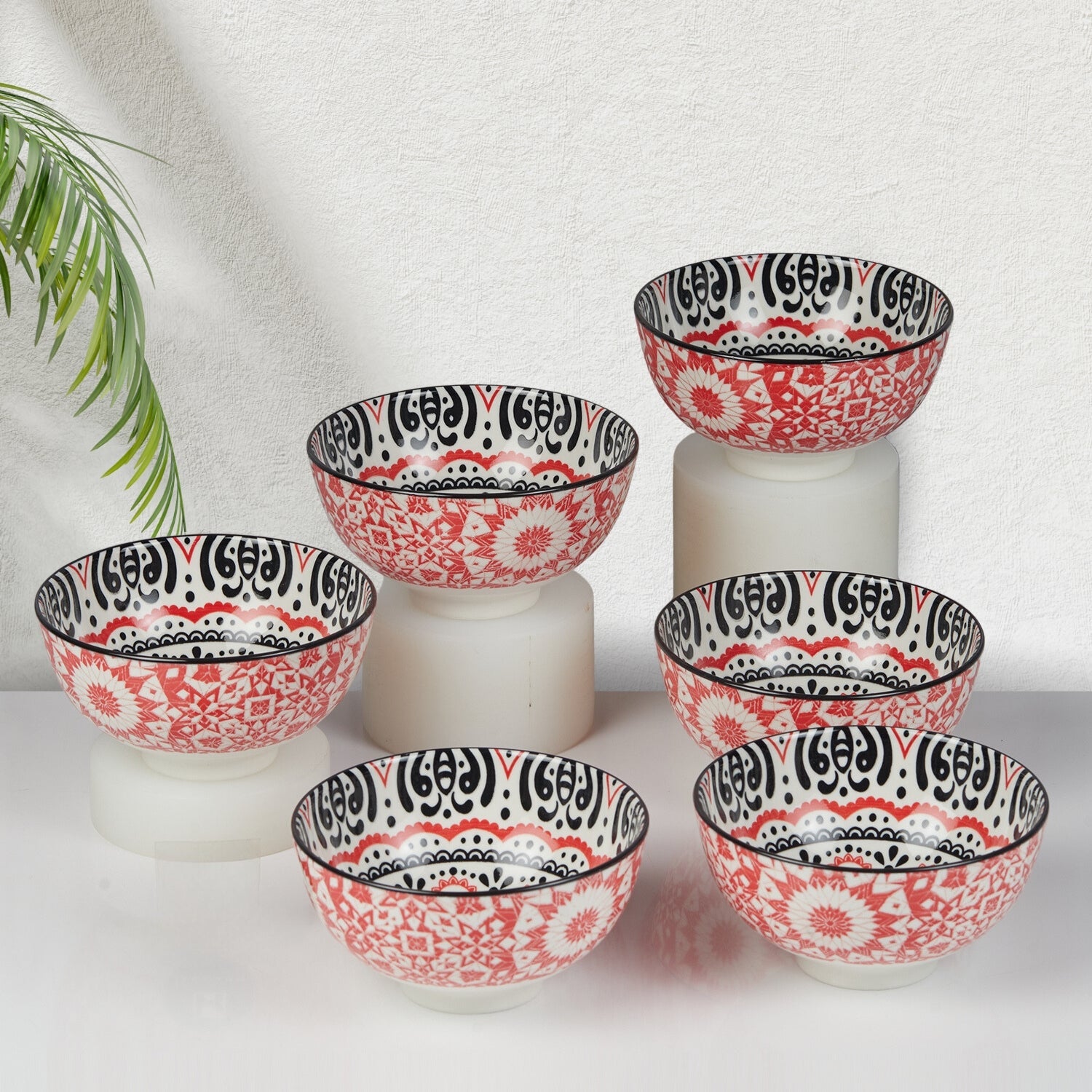 Ceramic Soup Bowls, Cereal Bowl For Kitchen (11969) (Set of 6)