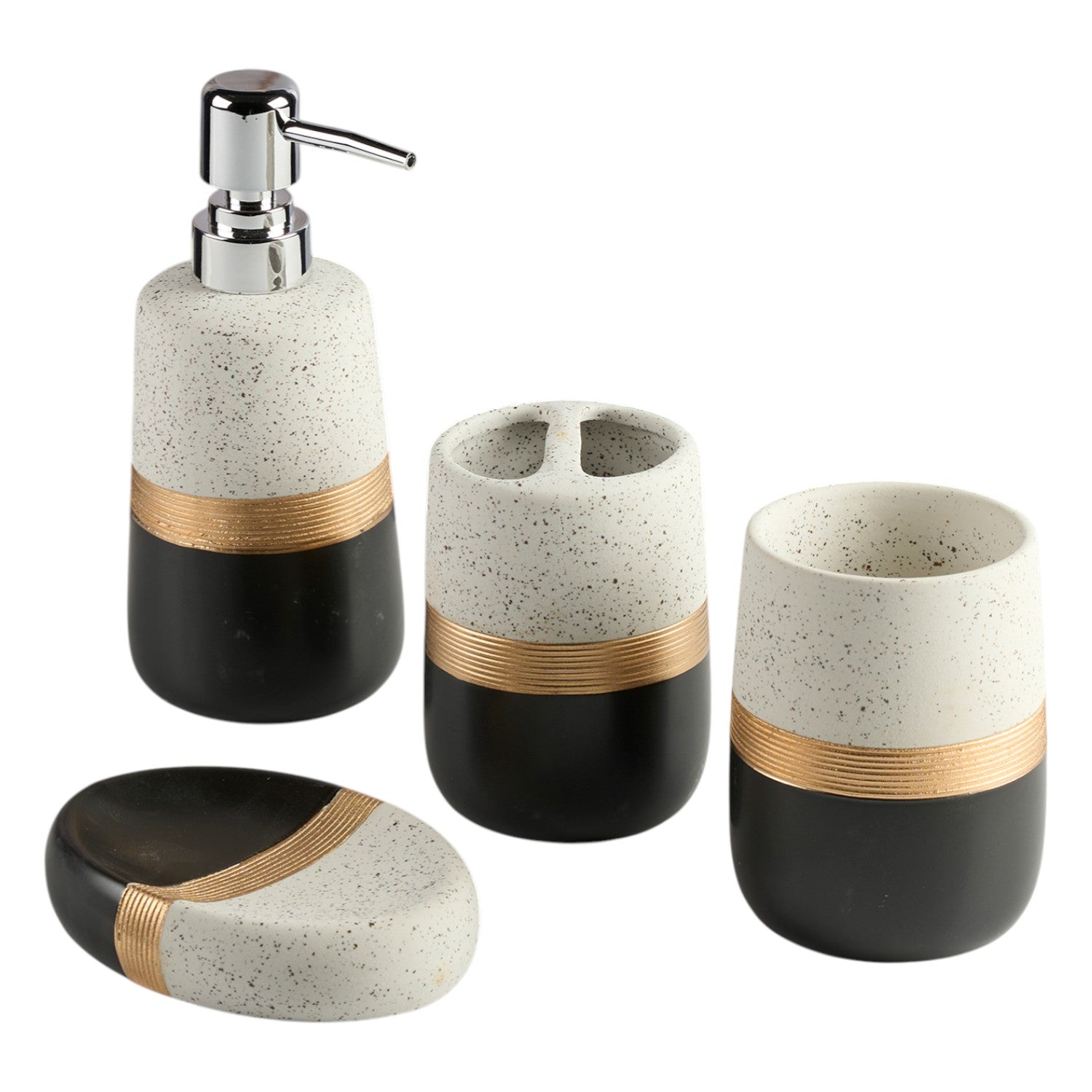 Kookee Ceramic Bathroom Sets, Multi, ART11985