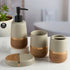 Ceramic Bathroom Accessories Set of 4 with Soap Dispenser (11990)
